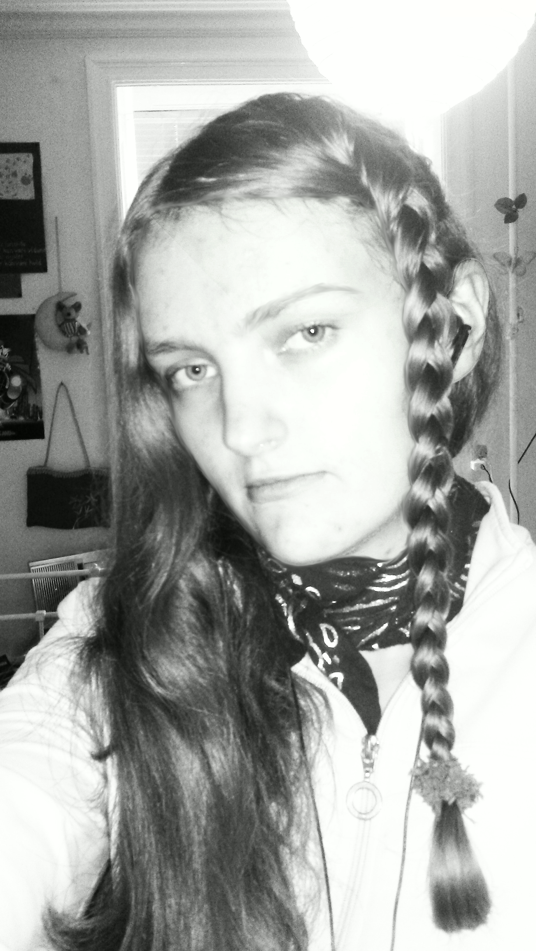 Black and white profile photo of me.